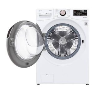 LG White Front Load Steam Washer